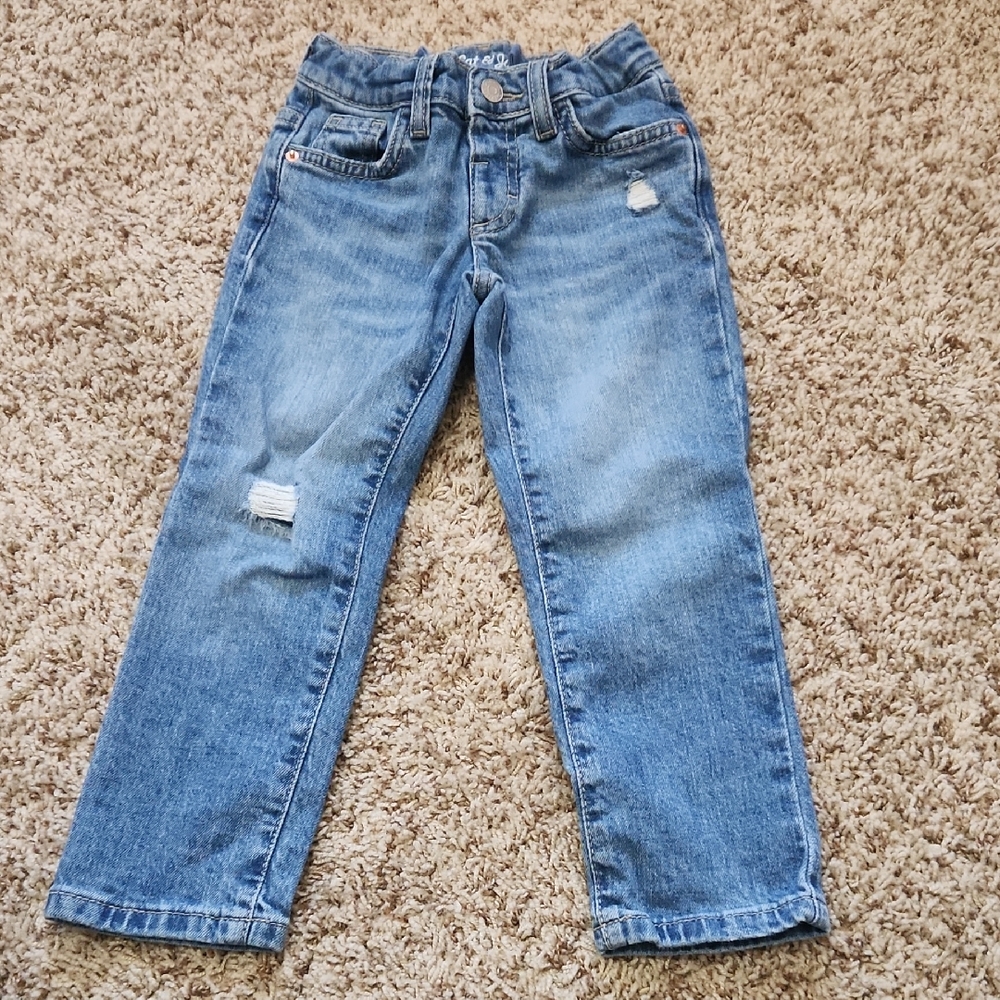 Cat & Jack Light Blue Distressed Kids Jeans